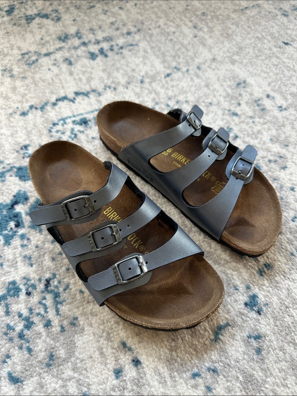 Birkenstock Florida Birko Flor In Onyx
